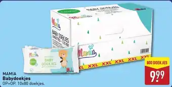 ALDI Mamia babydoekjes aanbieding
