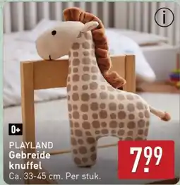 ALDI Playland gebreide knuffel aanbieding