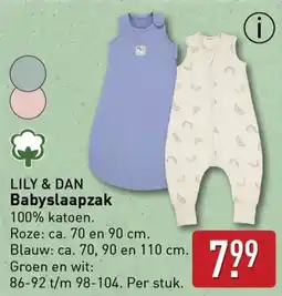 ALDI Lily & dan babyslaapzak aanbieding