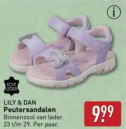 ALDI LILY & DAN Peutersandalen aanbieding