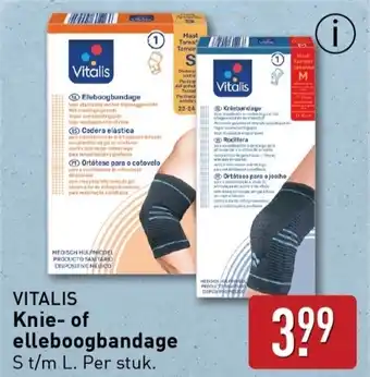 ALDI VITALIS Knie of elleboogbandage aanbieding