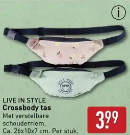 ALDI LIVE IN STYLE Crossbody tas aanbieding