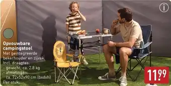 ALDI Opvouwbare campingstoel aanbieding