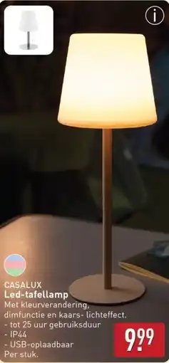 ALDI CASALUX Led-tafellamp aanbieding