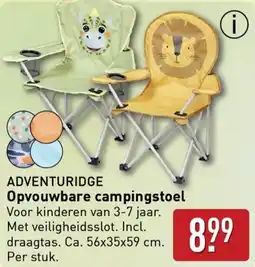 ALDI ADVENTURIDGE Opvouwbare campingstoel aanbieding
