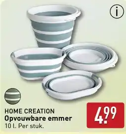 ALDI HOME CREATION Opvouwbare emmer aanbieding