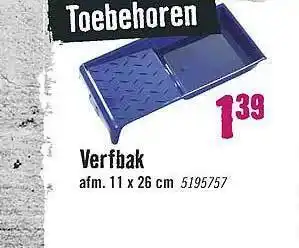 Hornbach Verfbak aanbieding