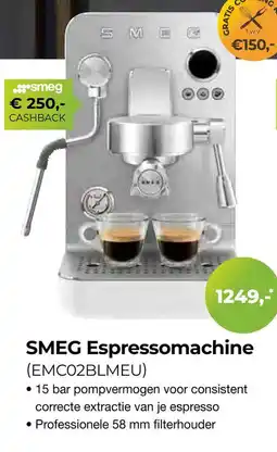 EP Beerepoot SMEG Espressomachine aanbieding