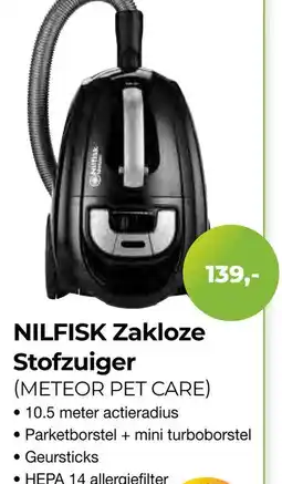 EP Beerepoot NILFISK Zakloze Stofzuiger aanbieding