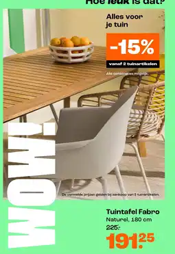 Kwantum Tuintafel Fabro aanbieding