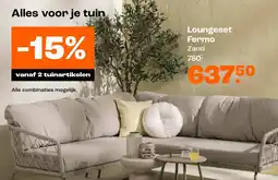 Kwantum Loungeset Fermo Zand aanbieding