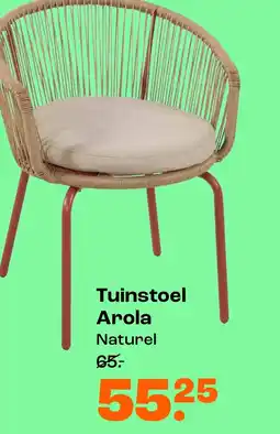 Kwantum Tuinstoel Arola Naturel aanbieding