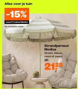 Kwantum Strandparasol Modica aanbieding