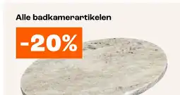 Kwantum Decoratieplateau Marmer beige aanbieding