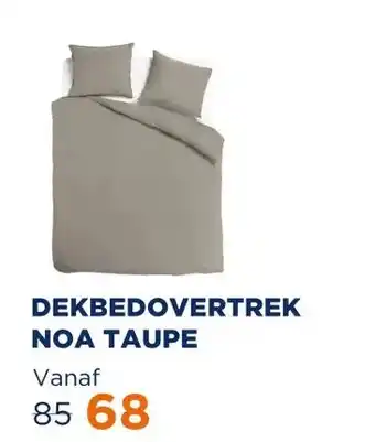 TotaalBED Dekbedovertrek Noa Taupe | aanbieding