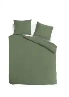 TotaalBED Dekbedovertrek Noa Olijfgroen | aanbieding