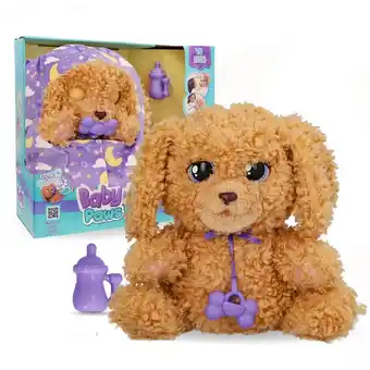 Intertoys Baby Paws labradoodle interactieve knuffel aanbieding