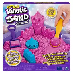 Intertoys Kinetic Sand glinsterend zandkasteel speelset - roze aanbieding