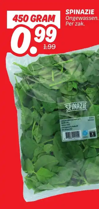Dekamarkt Spinazie aanbieding