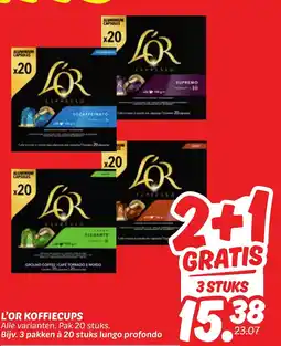 Dekamarkt L'or koffiecups aanbieding