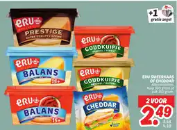 Dekamarkt Eru smeerkaas of cheddar aanbieding