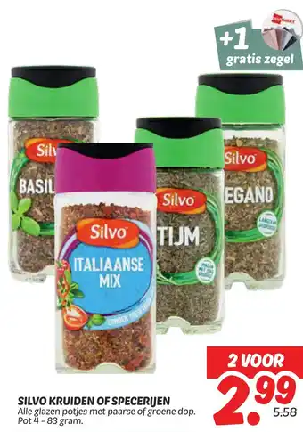 Dekamarkt Silvo kruiden of specerijen aanbieding