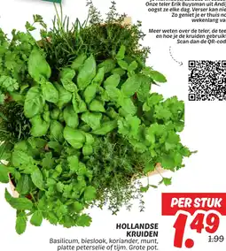 Dekamarkt Hollandse kruiden aanbieding
