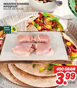 Dekamarkt Dekavers scharrel kipdijfilet aanbieding