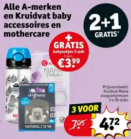 Kruidvat Alle A-merken en Kruidvat baby accessoires en mothercare aanbieding