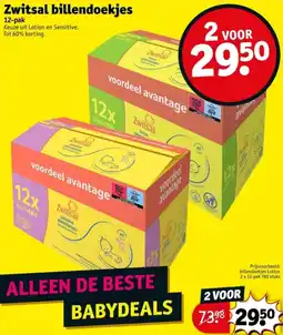Kruidvat Zwitsal billendoekjes aanbieding