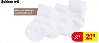 Kruidvat Sokken wit aanbieding