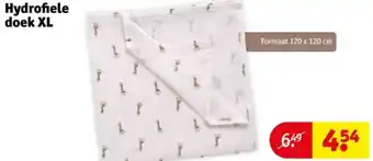 Kruidvat Hydrofiele doek XL aanbieding