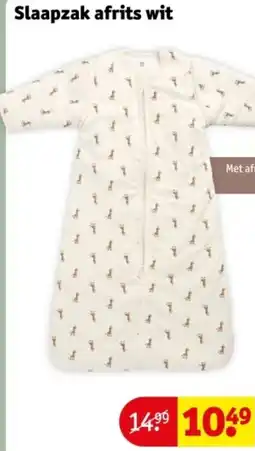 Kruidvat Slaapzak afrits wit aanbieding