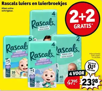 Kruidvat Rascals luiers en luierbroekjes aanbieding