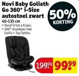 Kruidvat Novi Baby Goliath Go 360° i-Size autostoel zwart aanbieding