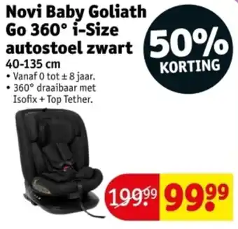 Kruidvat Novi Baby Goliath Go 360° i-Size autostoel zwart aanbieding
