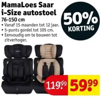 Kruidvat MamaLoes Saar i-Size autostoel aanbieding