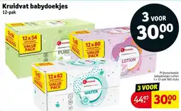 Kruidvat Kruidvat babydoekjes aanbieding