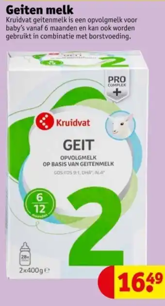 Kruidvat Geiten melk aanbieding