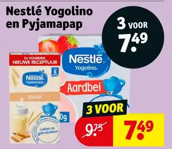 Kruidvat Nestlé Yogolino en Pyjamapap aanbieding