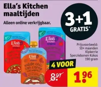 Kruidvat Ella's Kitchen maaltijden aanbieding