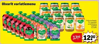 Kruidvat Olvarit variatiemenu aanbieding