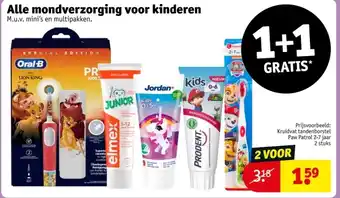 Kruidvat Alle mondverzorging voor kinderen aanbieding