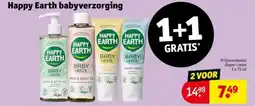 Kruidvat Happy Earth babyverzorging aanbieding