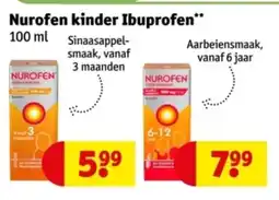 Kruidvat Nurofen kinder Ibuprofen aanbieding