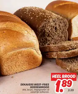 Dekamarkt Dekavers west fries boerenbrood aanbieding
