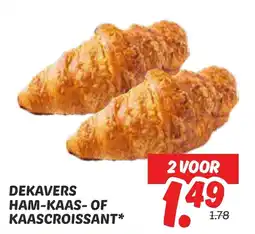 Dekamarkt Dekavers ham kaas of kaascroissant aanbieding