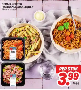 Dekamarkt Deka's keuken italiaanse maaltijden aanbieding