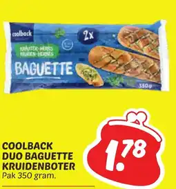Dekamarkt Coolback duo baguette kruidenboter aanbieding