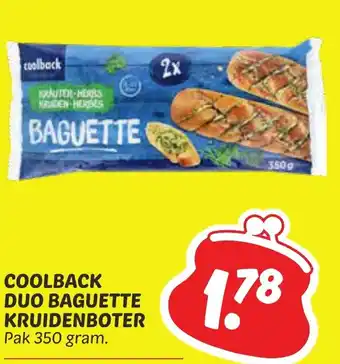 Dekamarkt Coolback duo baguette kruidenboter aanbieding